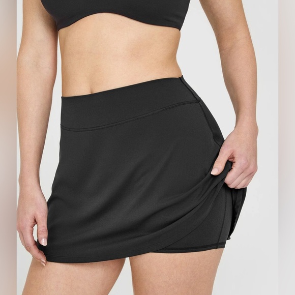 NWT [Oner Active] Softmotion Tennis Skort (Skirt w/ Shorts) Soft Black Women’s L - Picture 4 of 11